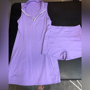 NWOT Halara brand golf dress, size medium. Separate shorts.
